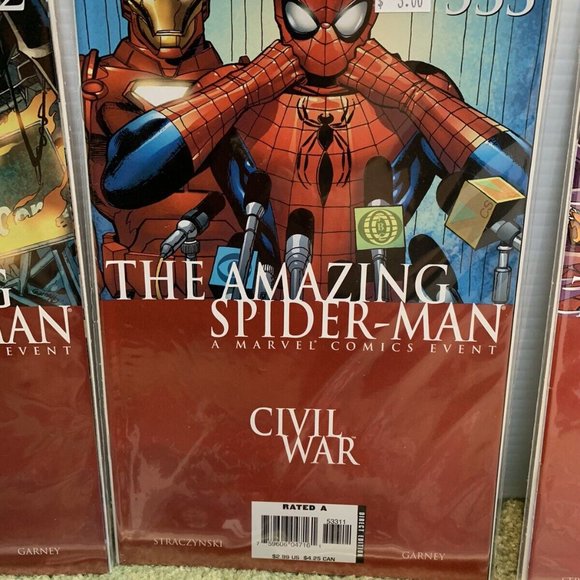 7 Amazing Spiderman 532, 533, 534, 535, 536, 537, 538 Civil War Marvel Comics NM - Picture 2 of 7